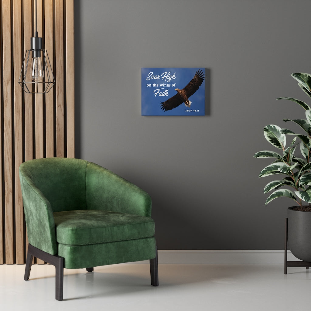 Scripture Walls Soar High Isaiah 40:31 Bible Verse Canvas Christian Wall Art Ready to Hang Unframed-Express Your Love Gifts