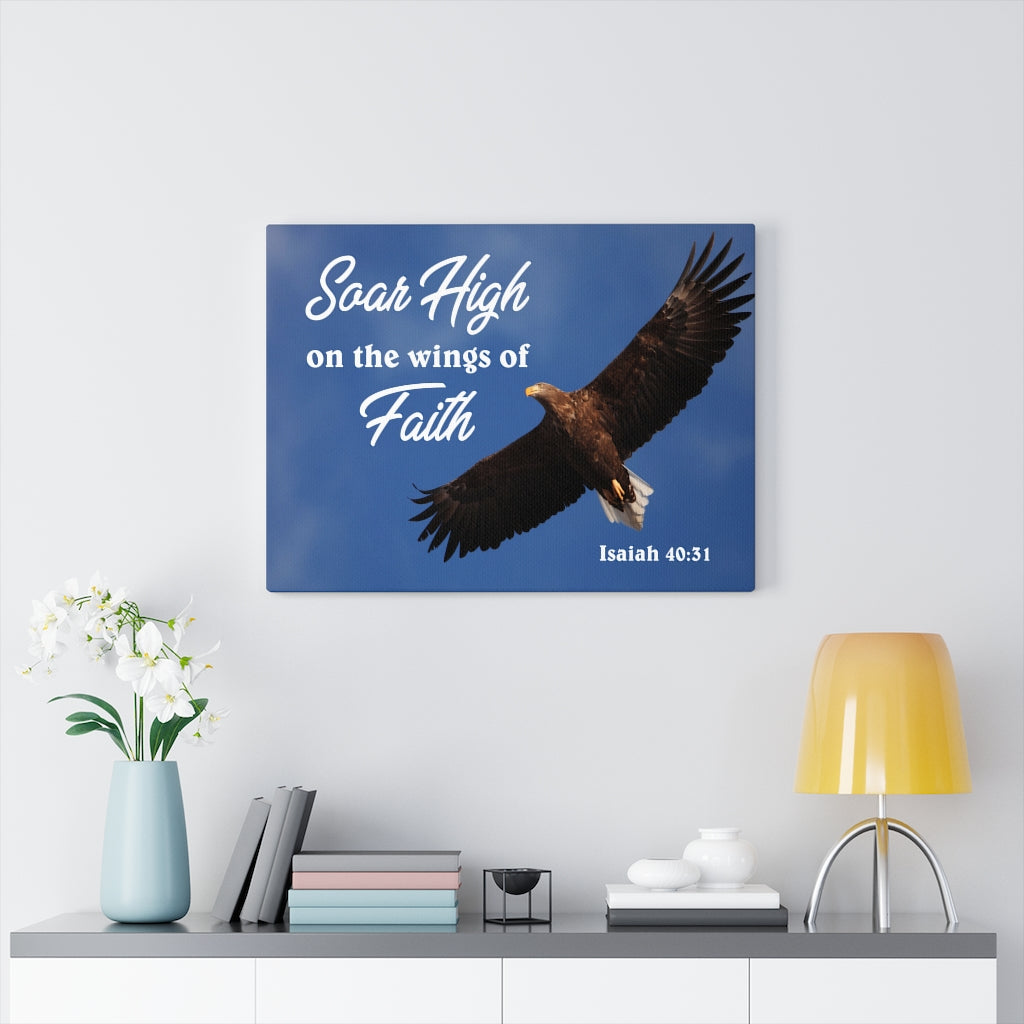 Scripture Walls Soar High Isaiah 40:31 Bible Verse Canvas Christian Wall Art Ready to Hang Unframed-Express Your Love Gifts