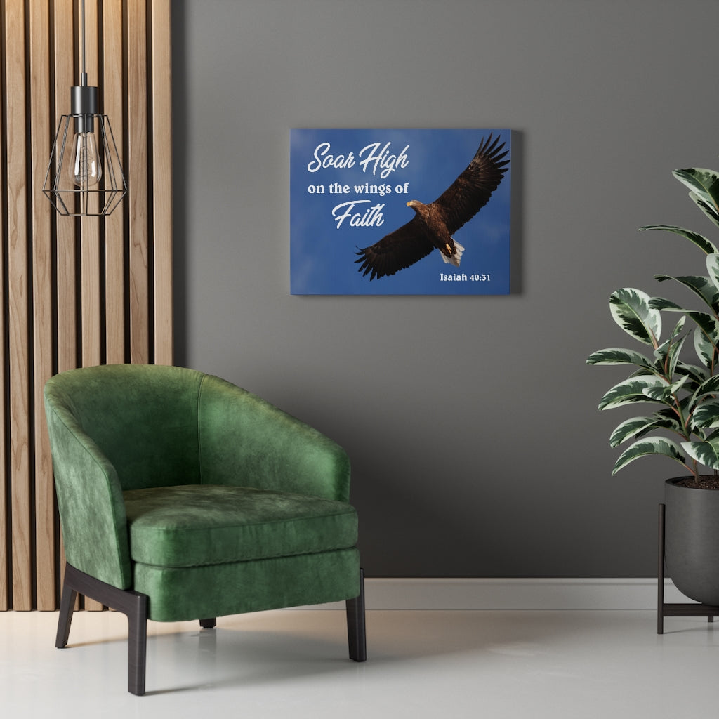 Scripture Walls Soar High Isaiah 40:31 Bible Verse Canvas Christian Wall Art Ready to Hang Unframed-Express Your Love Gifts