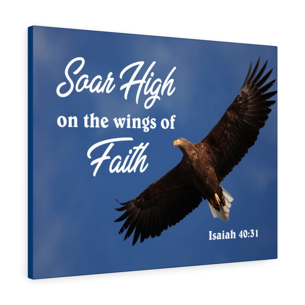 Scripture Walls Soar High Isaiah 40:31 Bible Verse Canvas Christian Wall Art Ready to Hang Unframed-Express Your Love Gifts
