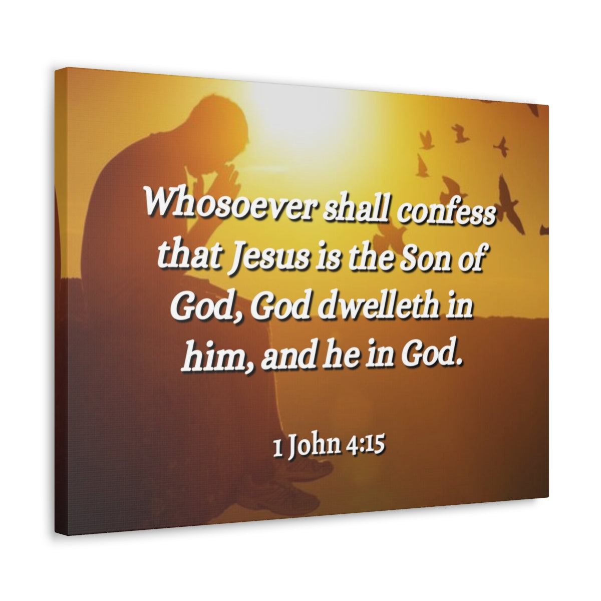 Scripture Walls Son Of God 1 John 4:15 Christian Wall Art Bible Verse Print Ready to Hang Unframed-Express Your Love Gifts