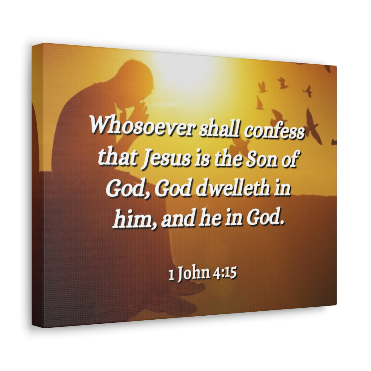 Scripture Walls Son Of God 1 John 4:15 Christian Wall Art Bible Verse Print Ready to Hang Unframed-Express Your Love Gifts