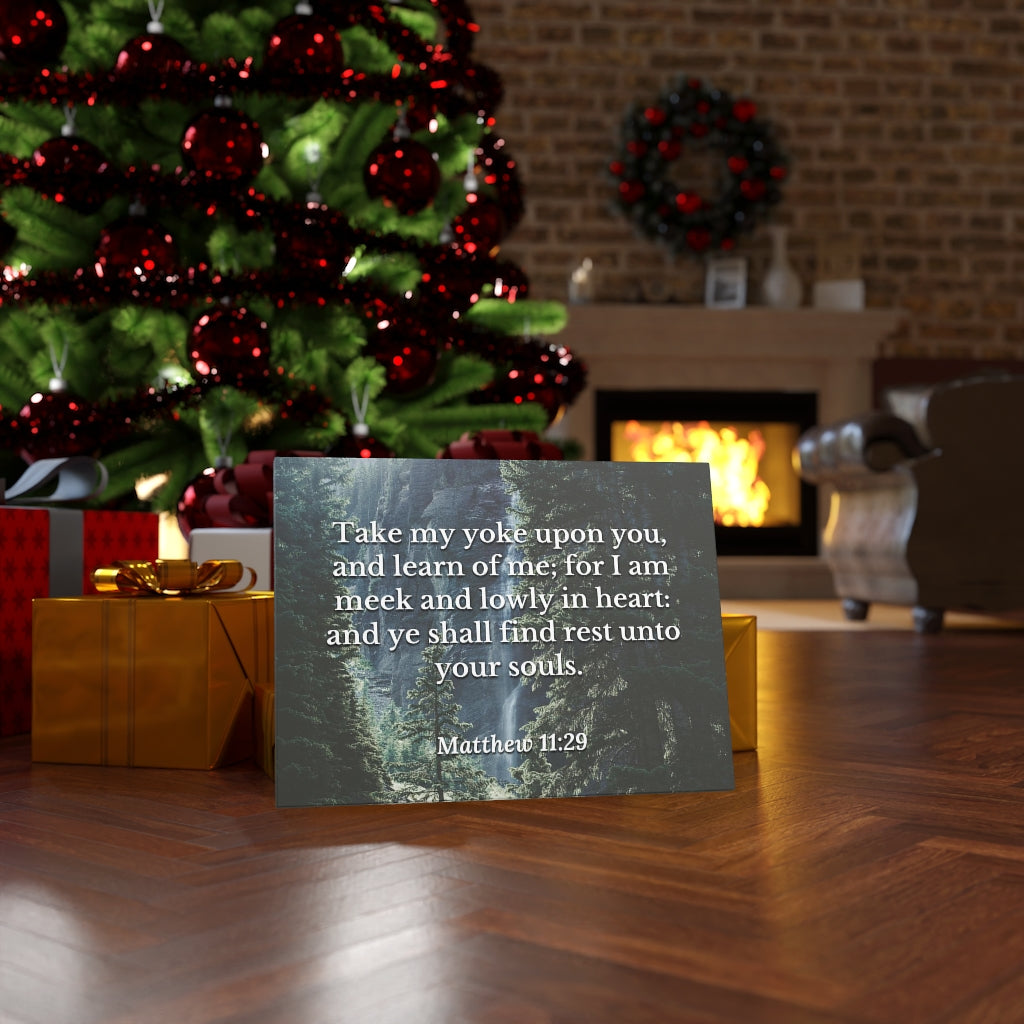 Scripture Walls Souls Matthew 11:29 Bible Verse Canvas Christian Wall Art Ready to Hang Unframed-Express Your Love Gifts
