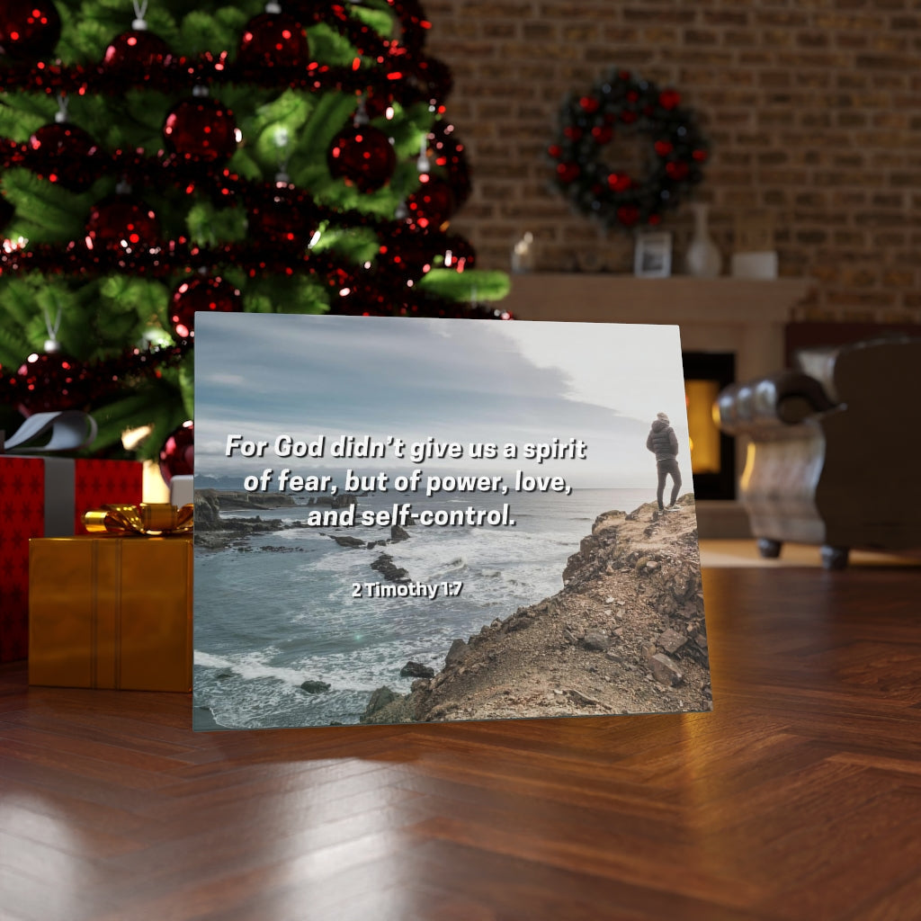 Scripture Walls Sound Mind 2 Timothy 1:7 Bible Verse Canvas Christian Wall Art Ready to Hang Unframed-Express Your Love Gifts