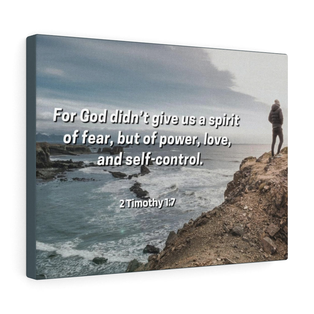 Scripture Walls Sound Mind 2 Timothy 1:7 Bible Verse Canvas Christian Wall Art Ready to Hang Unframed-Express Your Love Gifts