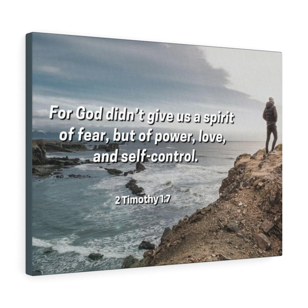 Scripture Walls Sound Mind 2 Timothy 1:7 Bible Verse Canvas Christian Wall Art Ready to Hang Unframed-Express Your Love Gifts