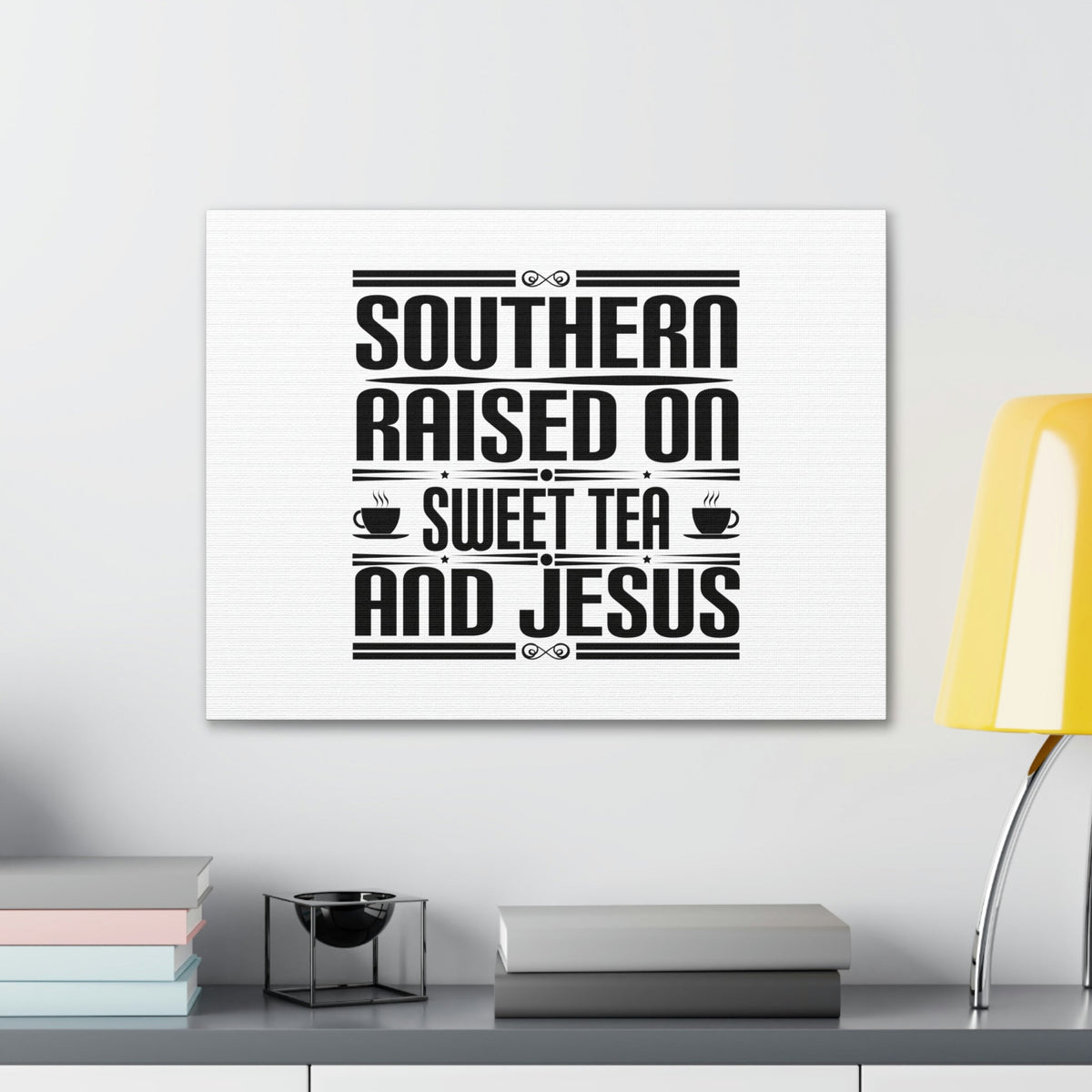 Scripture Walls Southern Raise On Sweet Tea And Jesus 1 Corinthians 6:14 Christian Wall Art Bible Verse Print Ready to Hang Unframed-Express Your Love Gifts
