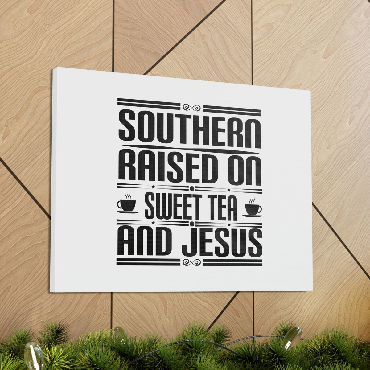 Scripture Walls Southern Raise On Sweet Tea And Jesus 1 Corinthians 6:14 Christian Wall Art Bible Verse Print Ready to Hang Unframed-Express Your Love Gifts