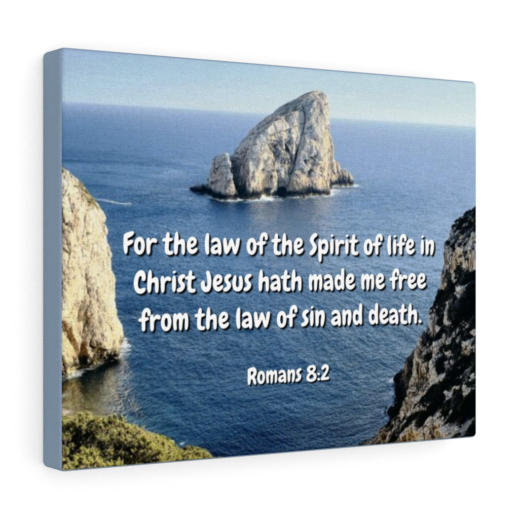 Scripture Walls Spire Of Life Romans 8:2 Bible Verse Canvas Christian Wall Art Ready to Hang Unframed-Express Your Love Gifts