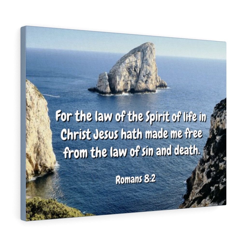 Scripture Walls Spire Of Life Romans 8:2 Bible Verse Canvas Christian Wall Art Ready to Hang Unframed-Express Your Love Gifts