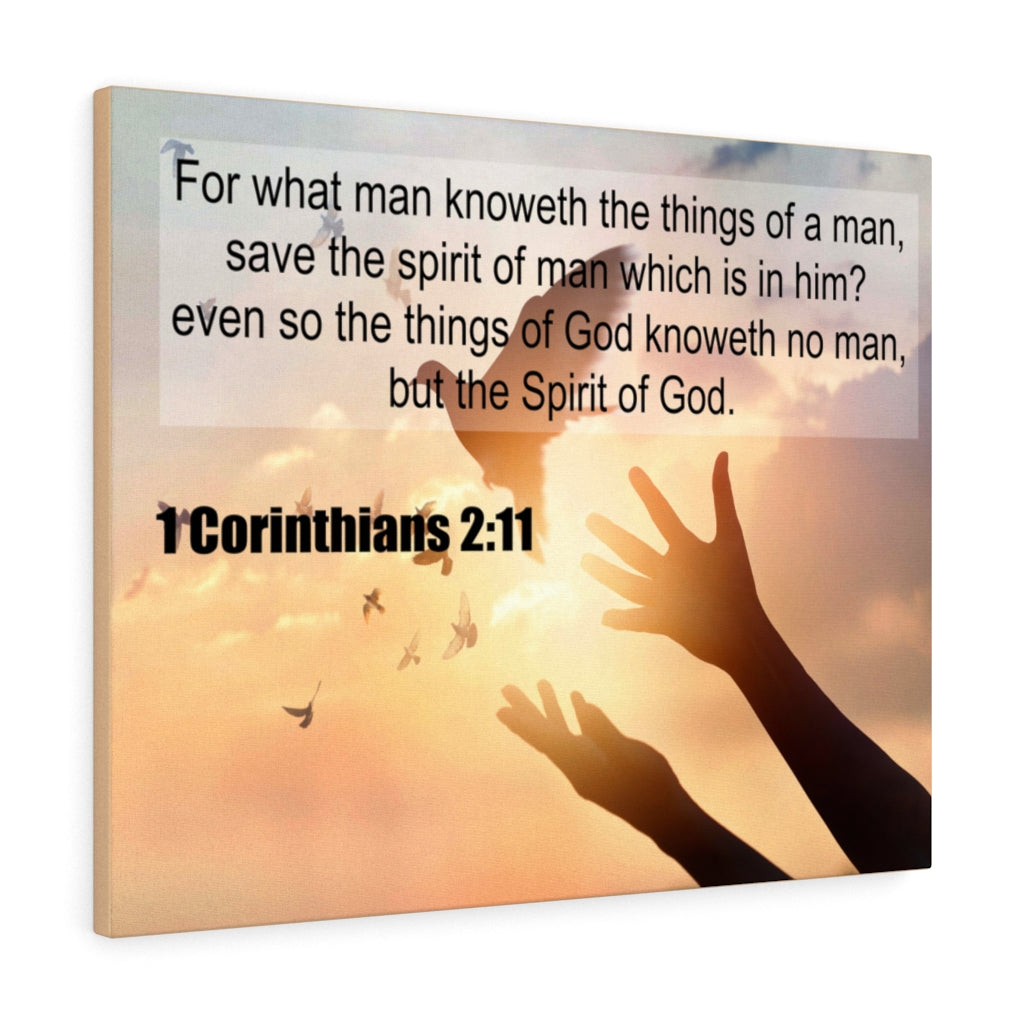 Scripture Walls Spirit of God 1 Corinthians 2:11 Christian Wall Art Print Ready to Hang Unframed-Express Your Love Gifts