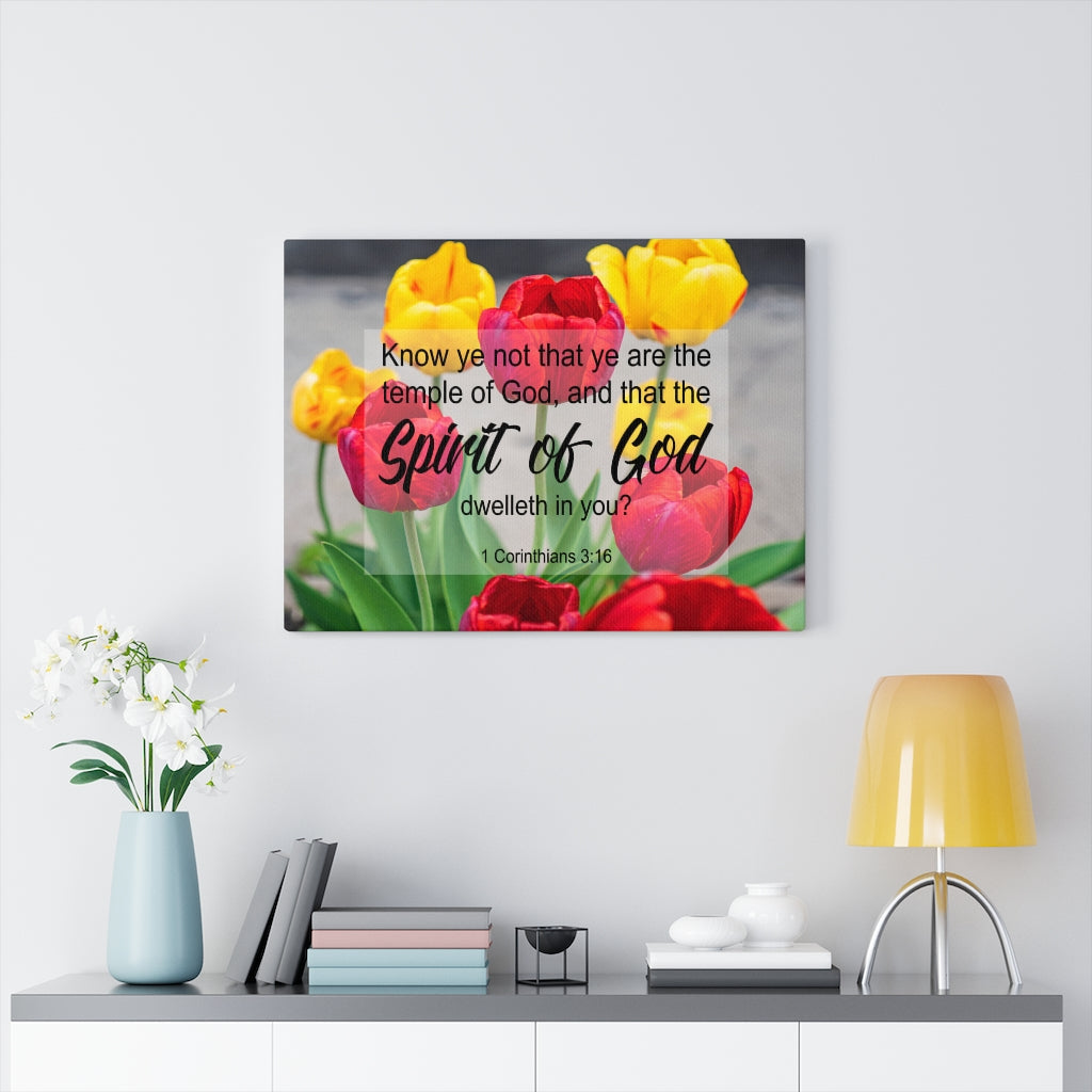 Scripture Walls Spirit of God 1 Corinthians 3:16 Christian Wall Art Print Ready to Hang Unframed-Express Your Love Gifts