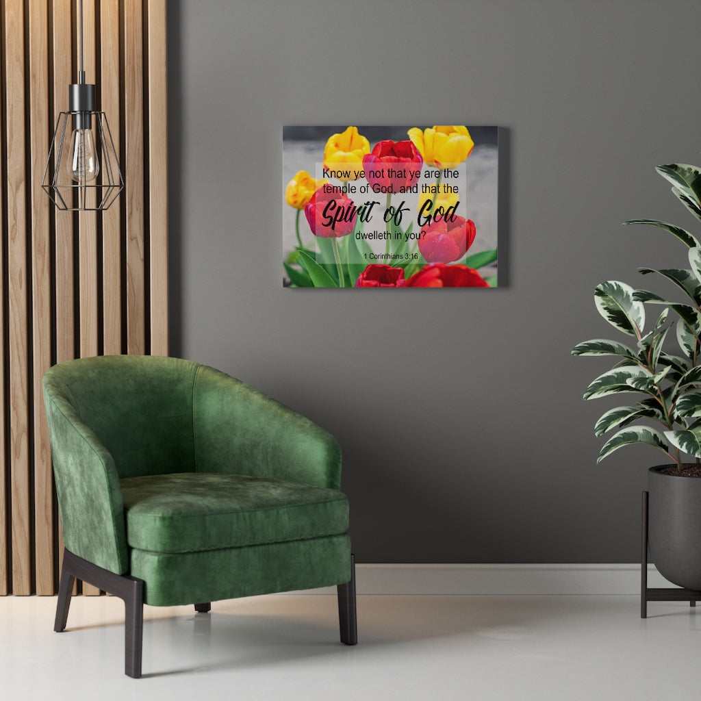 Scripture Walls Spirit of God 1 Corinthians 3:16 Christian Wall Art Print Ready to Hang Unframed-Express Your Love Gifts