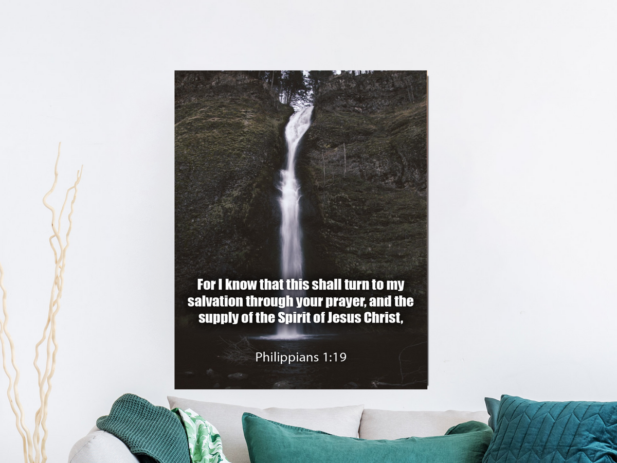 Scripture Walls Spirit of Jesus Christ Philippians 1:19 Christian Home Decor Bible Art Unframed-Express Your Love Gifts
