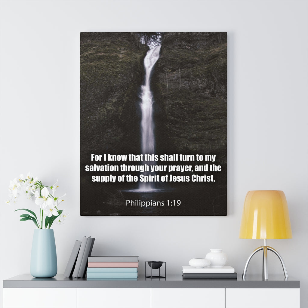 Scripture Walls Spirit of Jesus Christ Philippians 1:19 Christian Home Decor Bible Art Unframed-Express Your Love Gifts