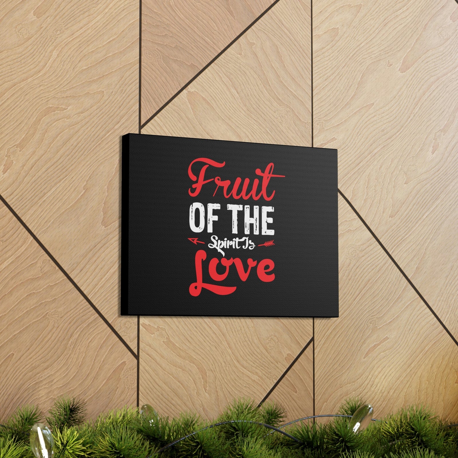 Scripture Walls Spirit Of Love Galatians 5:22 Red Christian Wall Art Bible Verse Print Ready to Hang Unframed-Express Your Love Gifts
