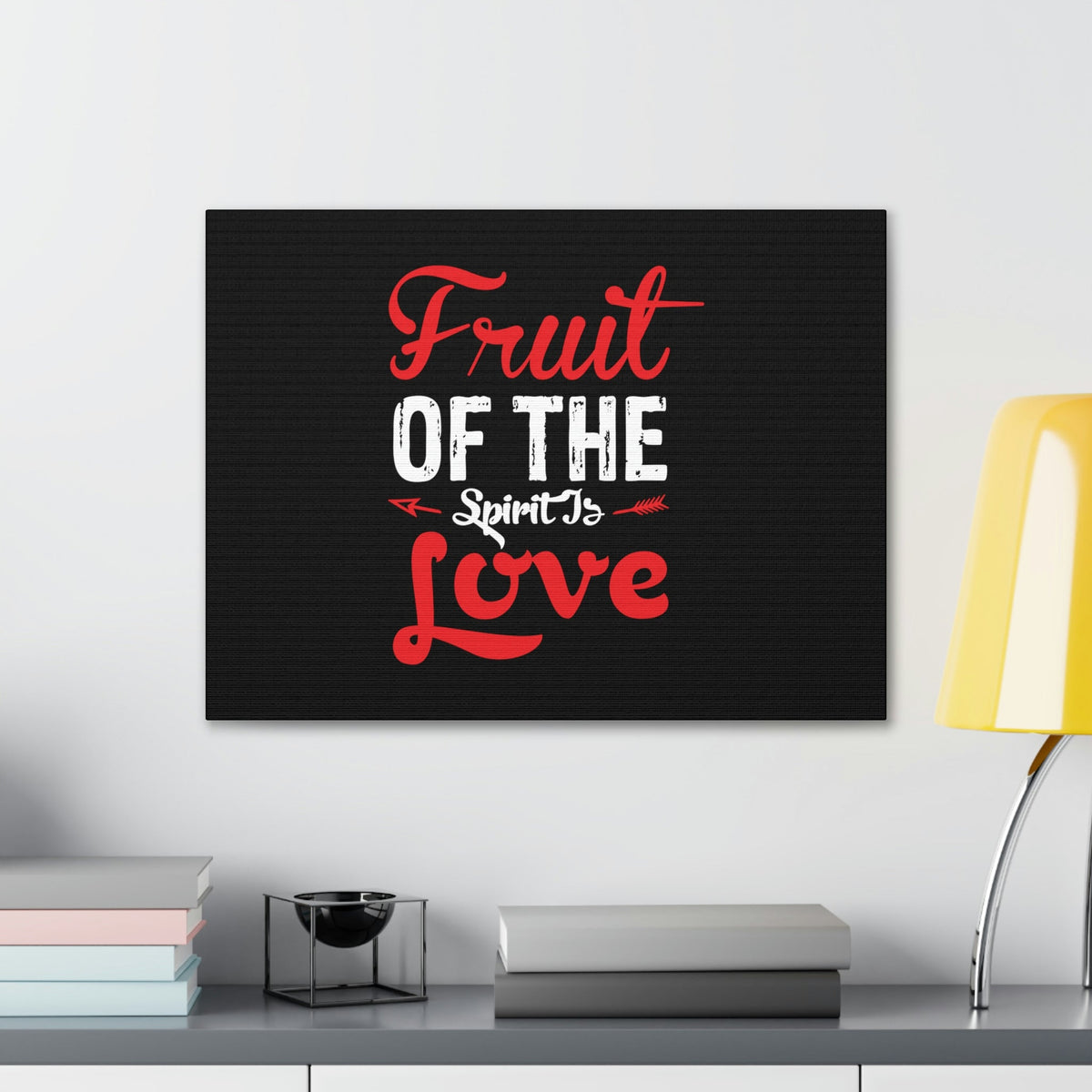 Scripture Walls Spirit Of Love Galatians 5:22 Red Christian Wall Art Bible Verse Print Ready to Hang Unframed-Express Your Love Gifts