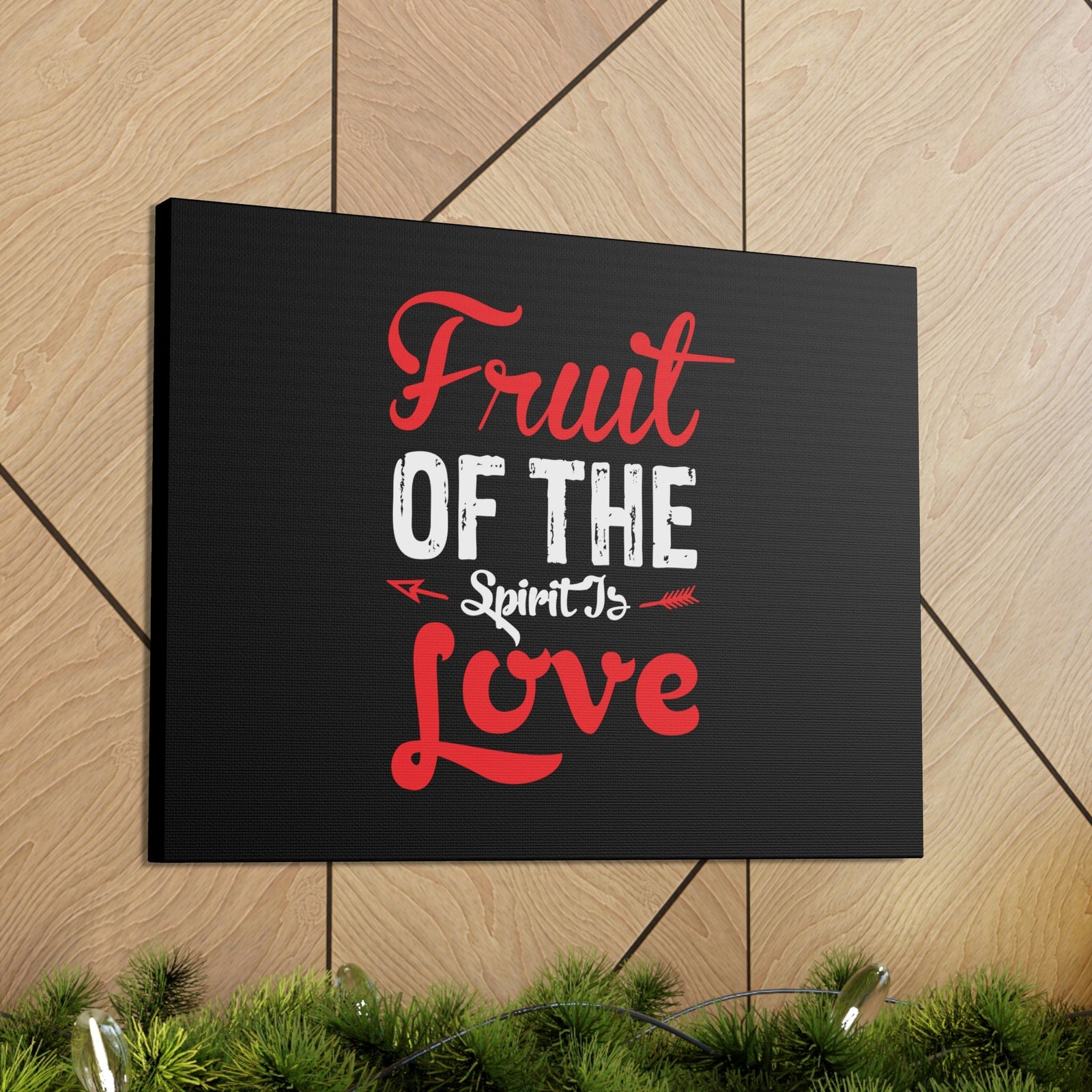 Scripture Walls Spirit Of Love Galatians 5:22 Red Christian Wall Art Bible Verse Print Ready to Hang Unframed-Express Your Love Gifts