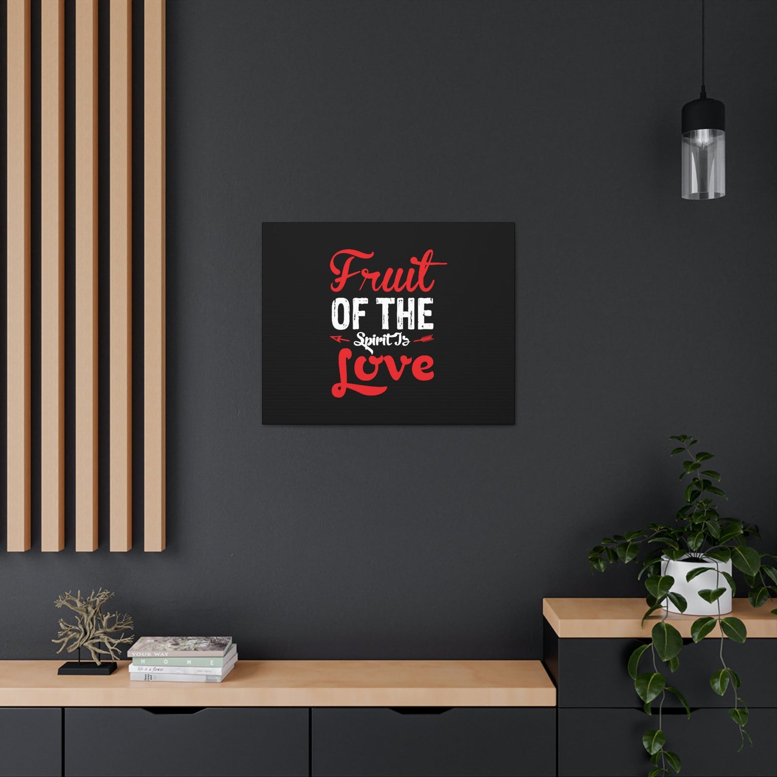 Scripture Walls Spirit Of Love Galatians 5:22 Red Christian Wall Art Bible Verse Print Ready to Hang Unframed-Express Your Love Gifts