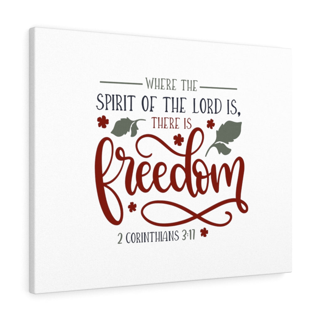 Scripture Walls Spirit Of The Lord 2 Corinthians 3:17 Bible Verse Canvas Christian Wall Art Ready to Hang Unframed-Express Your Love Gifts