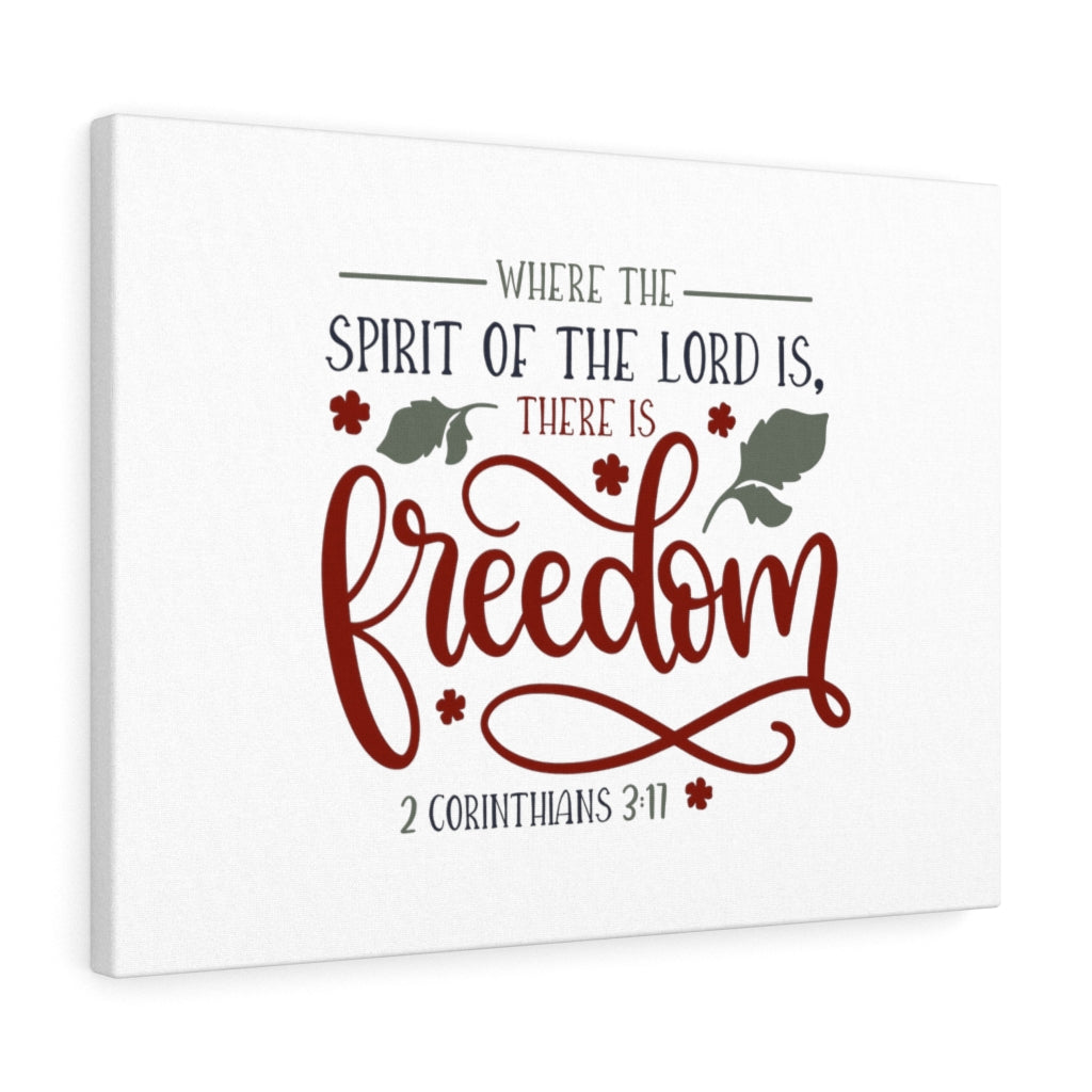 Scripture Walls Spirit Of The Lord 2 Corinthians 3:17 Bible Verse Canvas Christian Wall Art Ready to Hang Unframed-Express Your Love Gifts