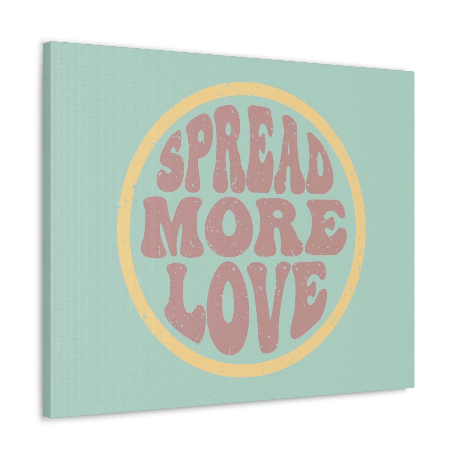 Scripture Walls Spread More Love 1 John 4:7-8 Green Circle Christian Wall Art Bible Verse Print Ready to Hang Unframed-Express Your Love Gifts