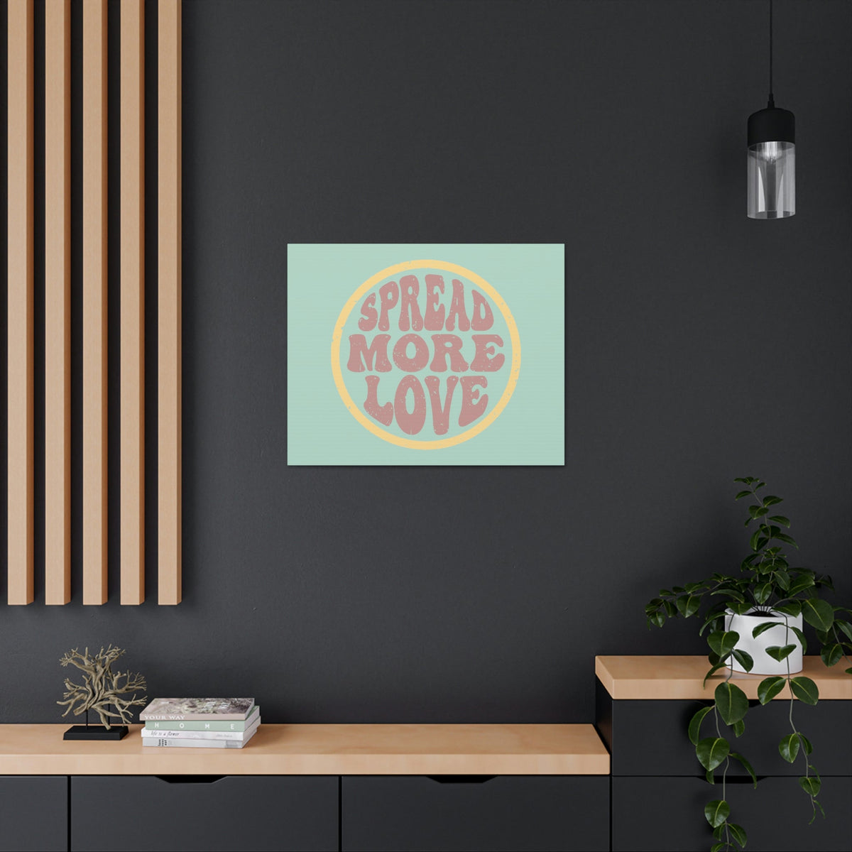 Scripture Walls Spread More Love 1 John 4:7-8 Green Circle Christian Wall Art Bible Verse Print Ready to Hang Unframed-Express Your Love Gifts