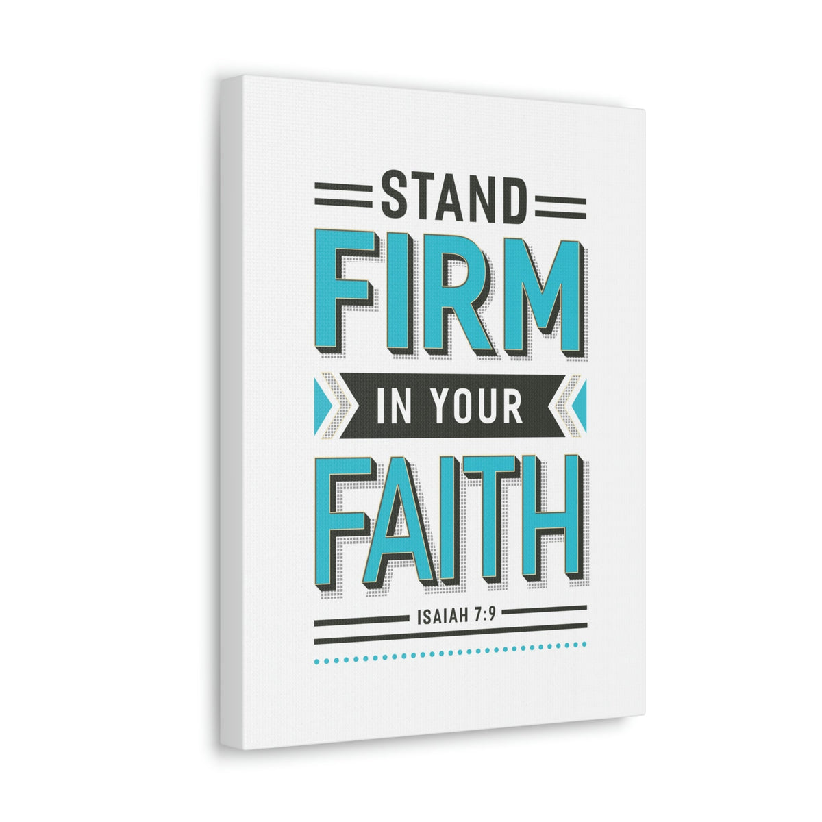 Scripture Walls Stand Firm In Your Faith 1 Corinthians 16:13 Blue Christian Wall Art Bible Verse Print Ready to Hang Unframed-Express Your Love Gifts