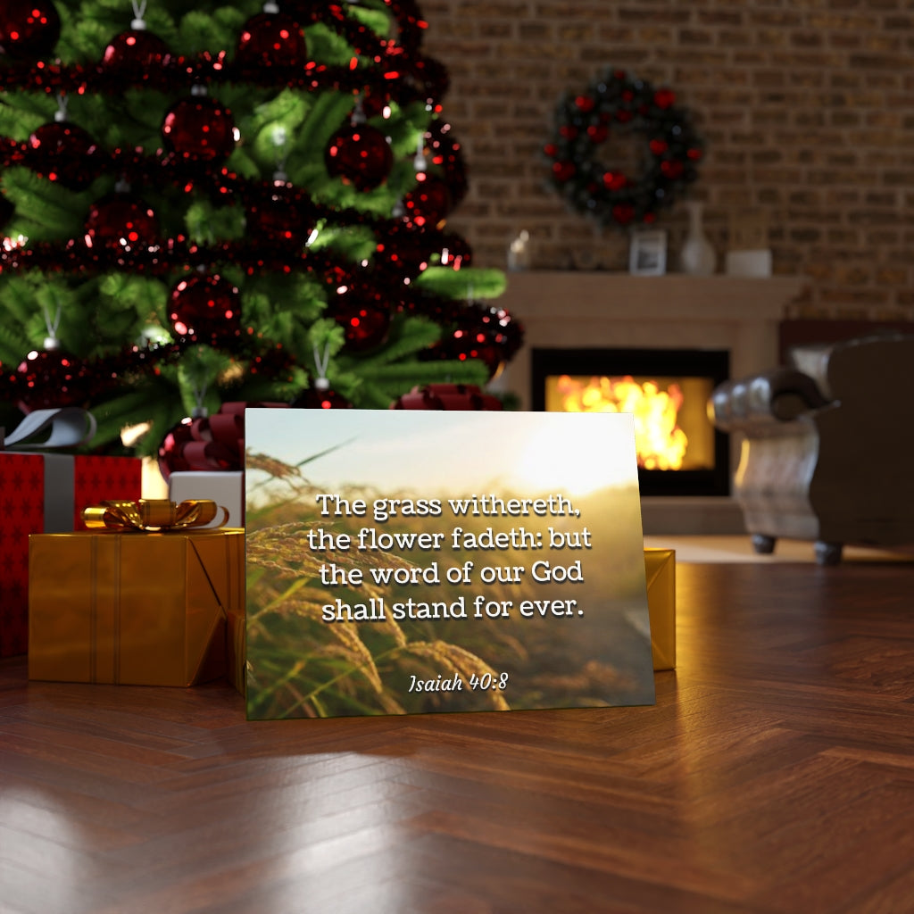 Scripture Walls Stand For Ever Isaiah 40:8 Bible Verse Canvas Christian Wall Art Ready to Hang Unframed-Express Your Love Gifts