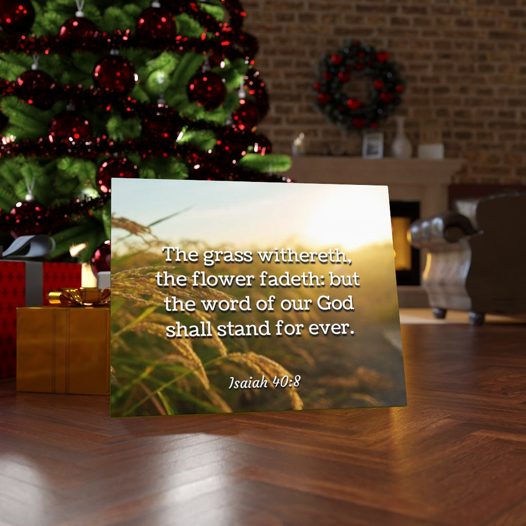 Scripture Walls Stand For Ever Isaiah 40:8 Bible Verse Canvas Christian Wall Art Ready to Hang Unframed-Express Your Love Gifts