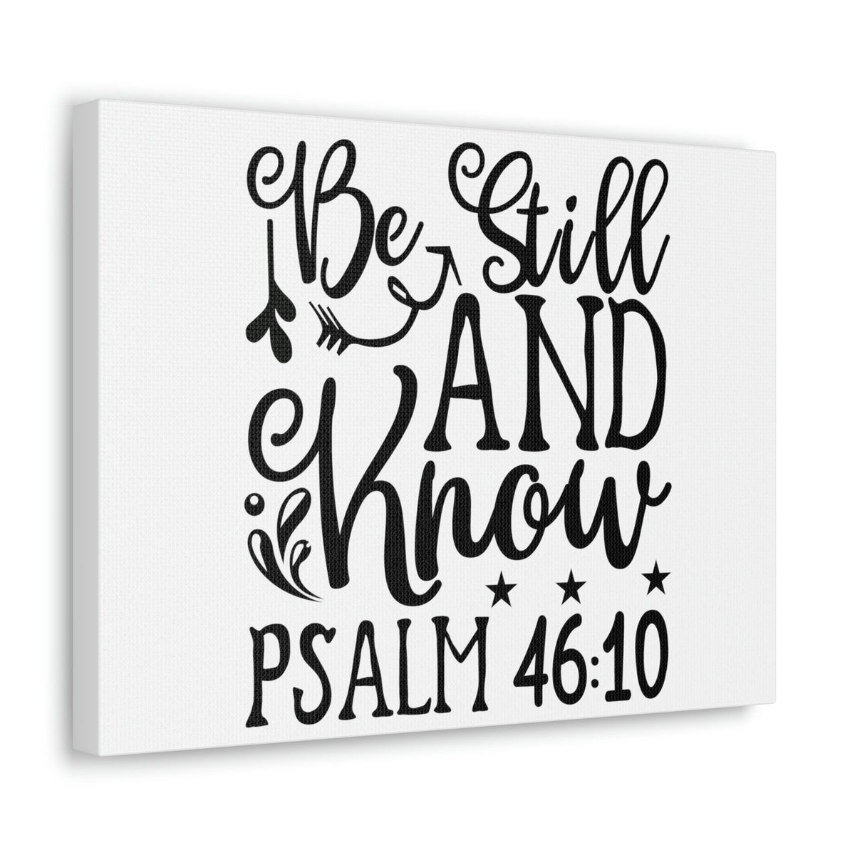 Scripture Walls Still And Know Psalm 46:10 Bible Verse Canvas Christian Wall Art Ready to Hang Unframed-Express Your Love Gifts
