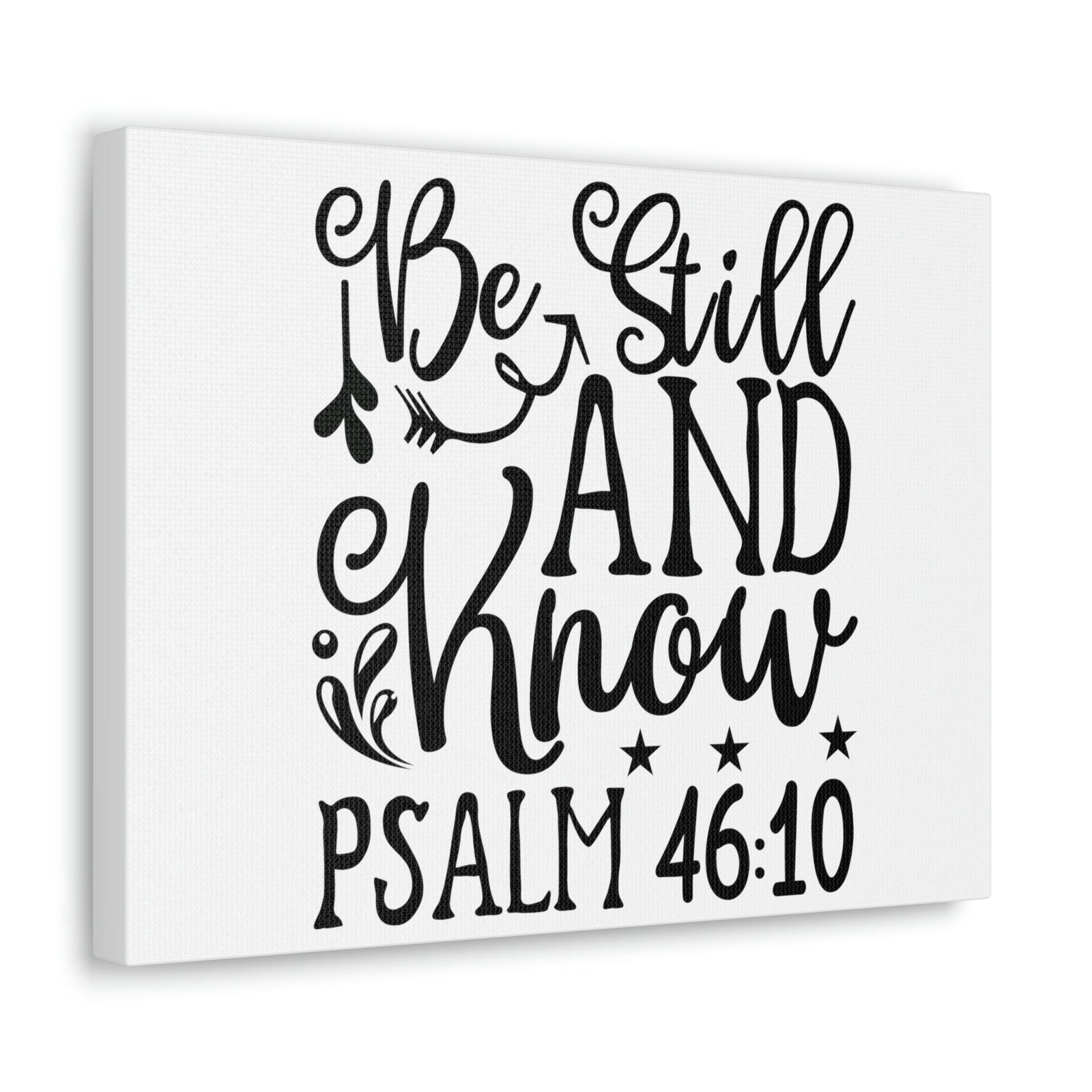 Scripture Walls Still And Know Psalm 46:10 Bible Verse Canvas Christian Wall Art Ready to Hang Unframed-Express Your Love Gifts
