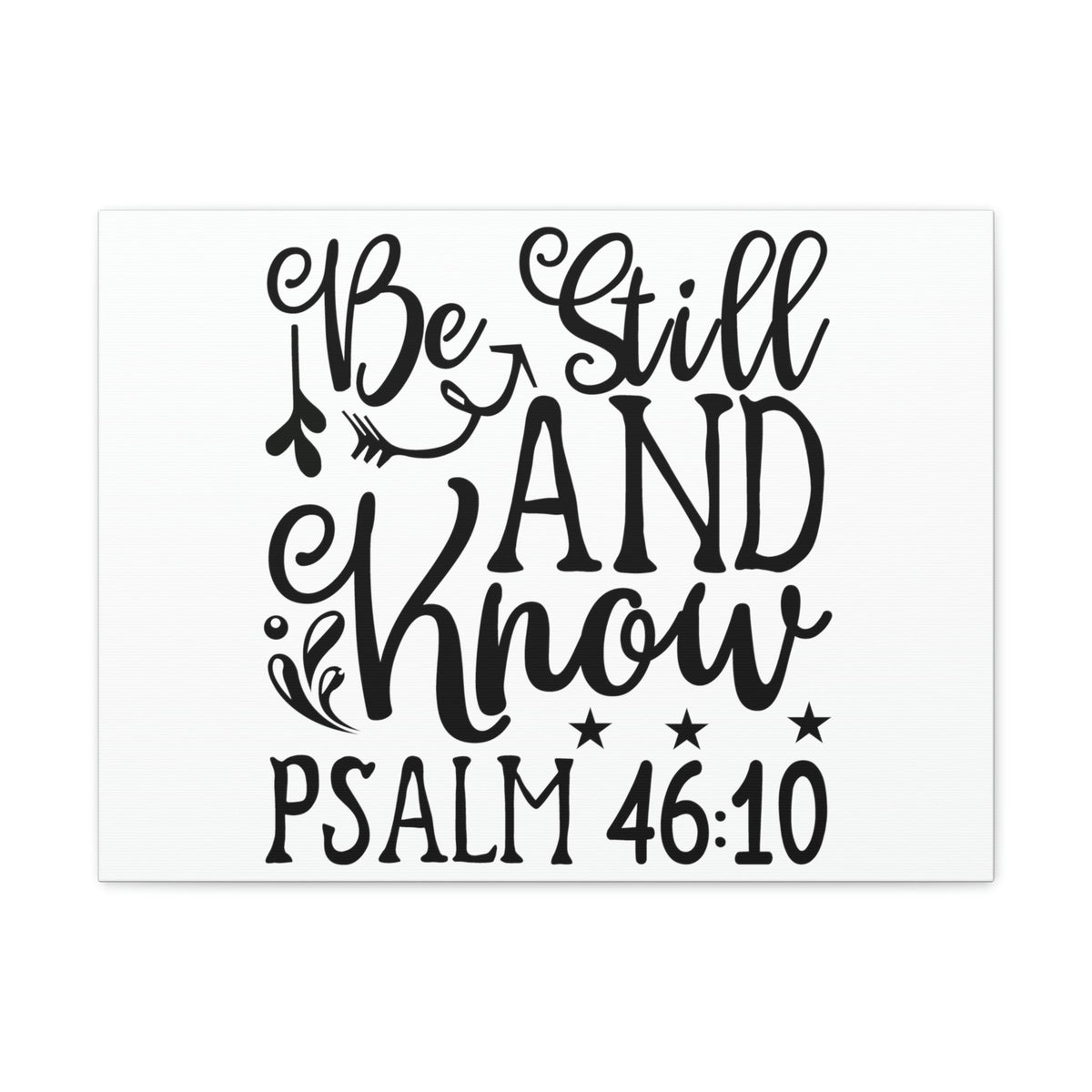 Scripture Walls Still And Know Psalm 46:10 Bible Verse Canvas Christian Wall Art Ready to Hang Unframed-Express Your Love Gifts