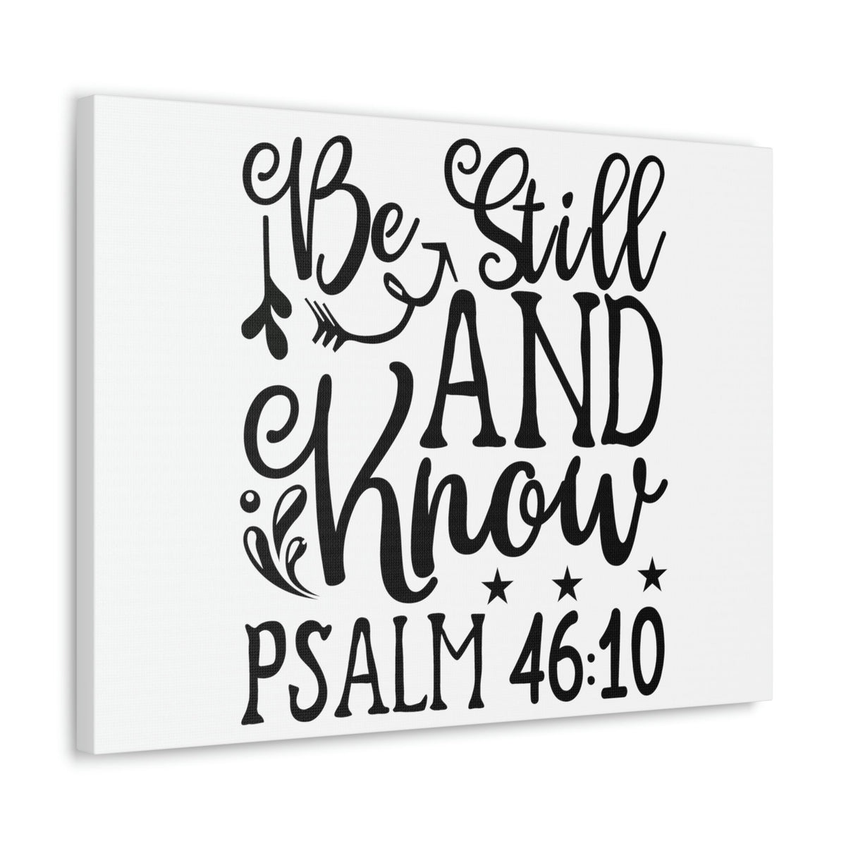 Scripture Walls Still And Know Psalm 46:10 Bible Verse Canvas Christian Wall Art Ready to Hang Unframed-Express Your Love Gifts