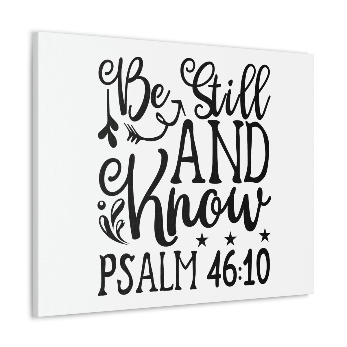 Scripture Walls Still And Know Psalm 46:10 Bible Verse Canvas Christian Wall Art Ready to Hang Unframed-Express Your Love Gifts