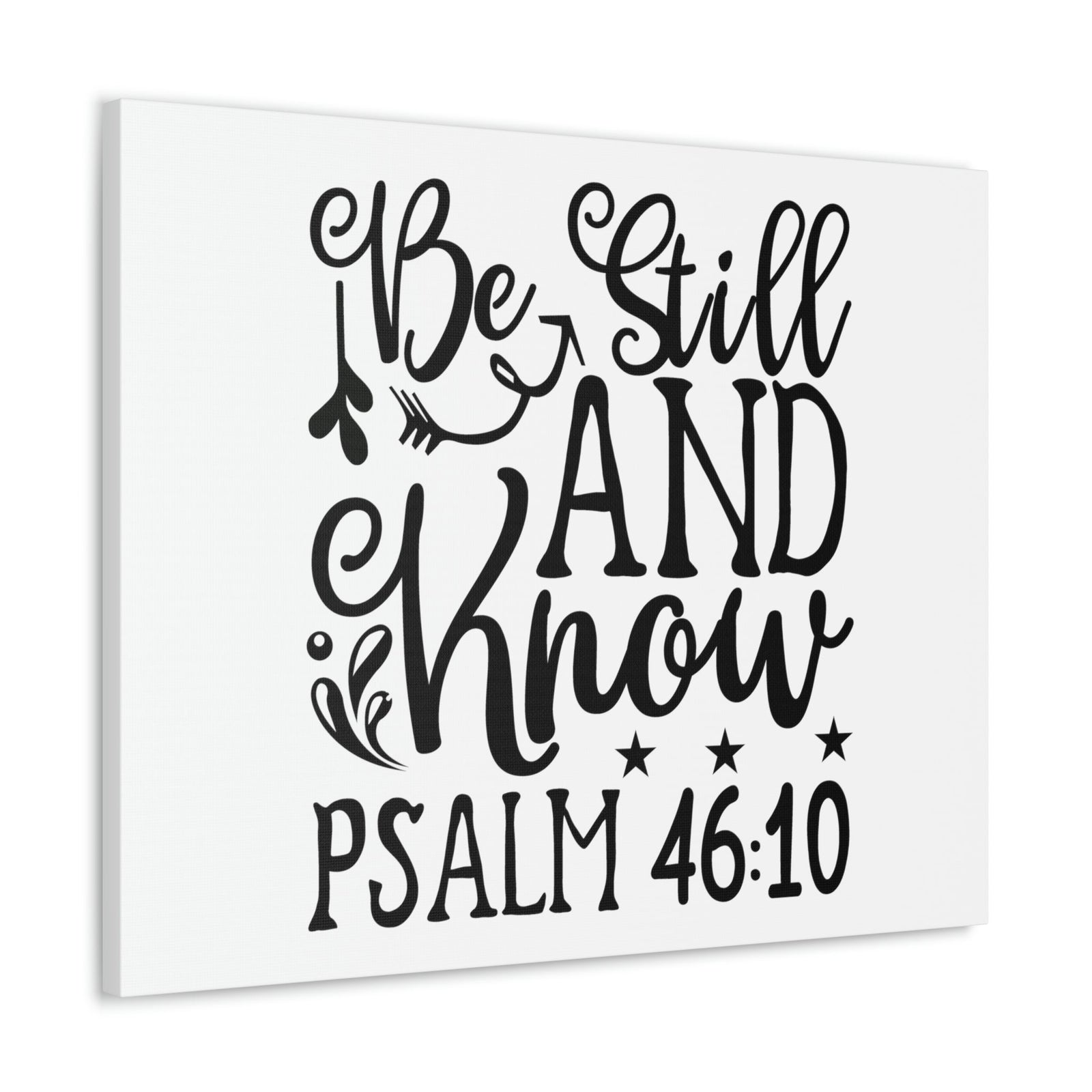 Scripture Walls Still And Know Psalm 46:10 Bible Verse Canvas Christian Wall Art Ready to Hang Unframed-Express Your Love Gifts