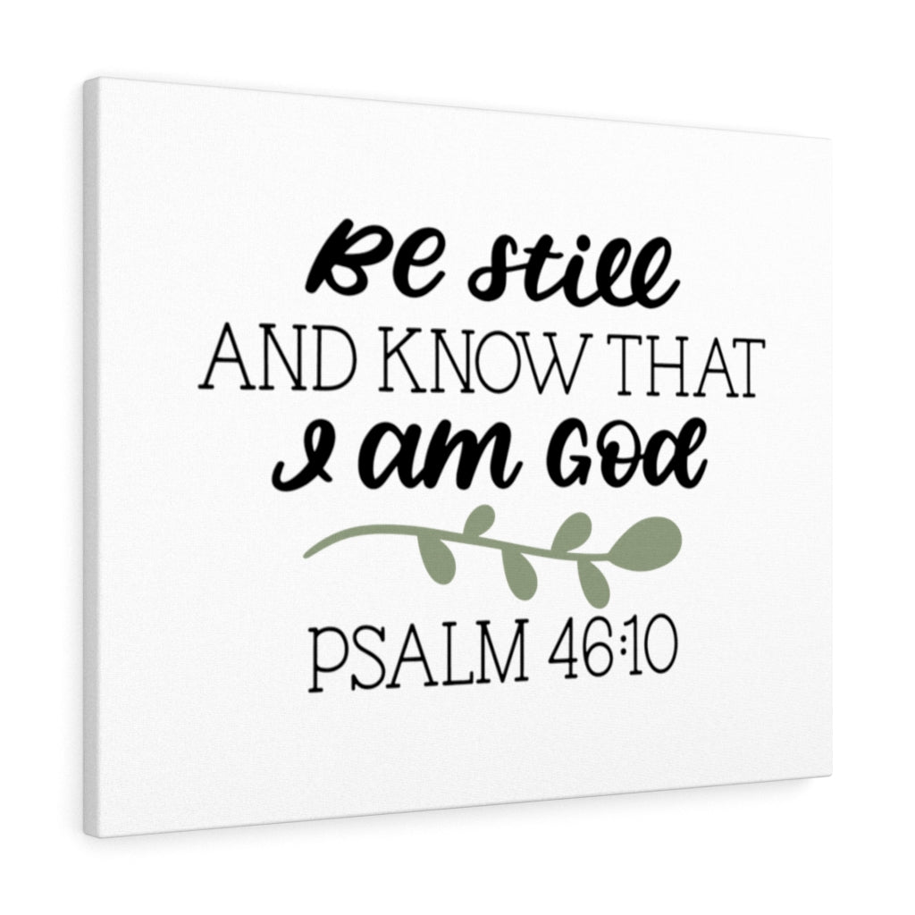 Scripture Walls Still Psalm 46:10 Bible Verse Canvas Christian Wall Art Ready to Hang Unframed-Express Your Love Gifts
