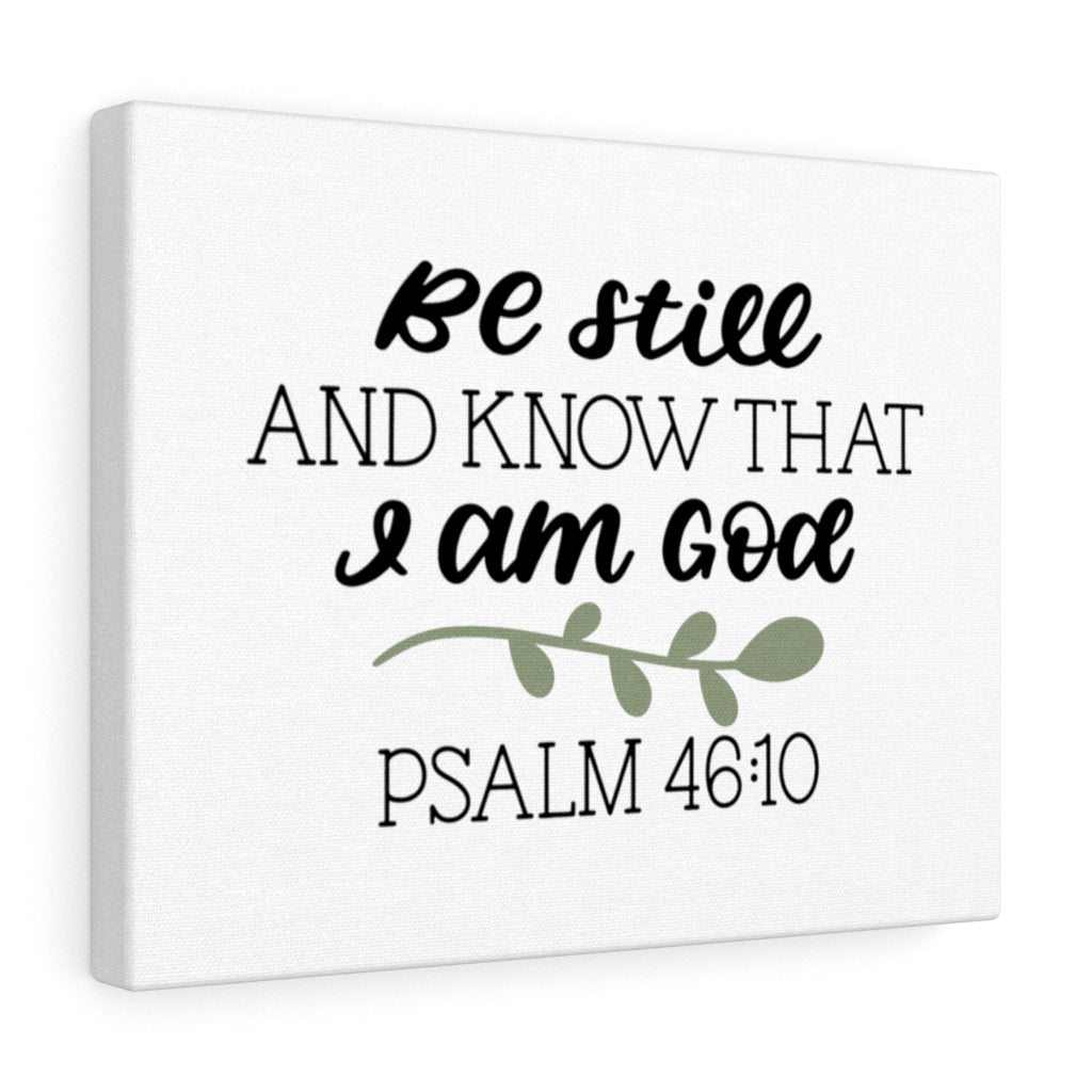 Scripture Walls Still Psalm 46:10 Bible Verse Canvas Christian Wall Art Ready to Hang Unframed-Express Your Love Gifts