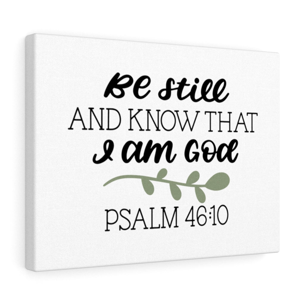 Scripture Walls Still Psalm 46:10 Bible Verse Canvas Christian Wall Art Ready to Hang Unframed-Express Your Love Gifts