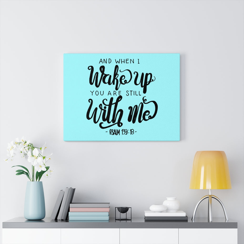 Scripture Walls Still With Me Psalm 139:18 Bible Verse Canvas Christian Wall Art Ready to Hang Unframed-Express Your Love Gifts