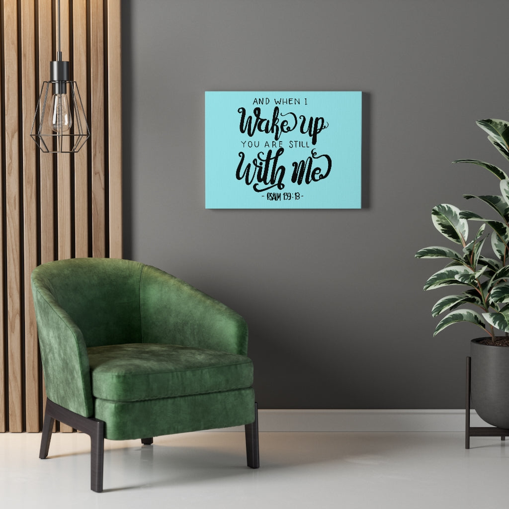 Scripture Walls Still With Me Psalm 139:18 Bible Verse Canvas Christian Wall Art Ready to Hang Unframed-Express Your Love Gifts