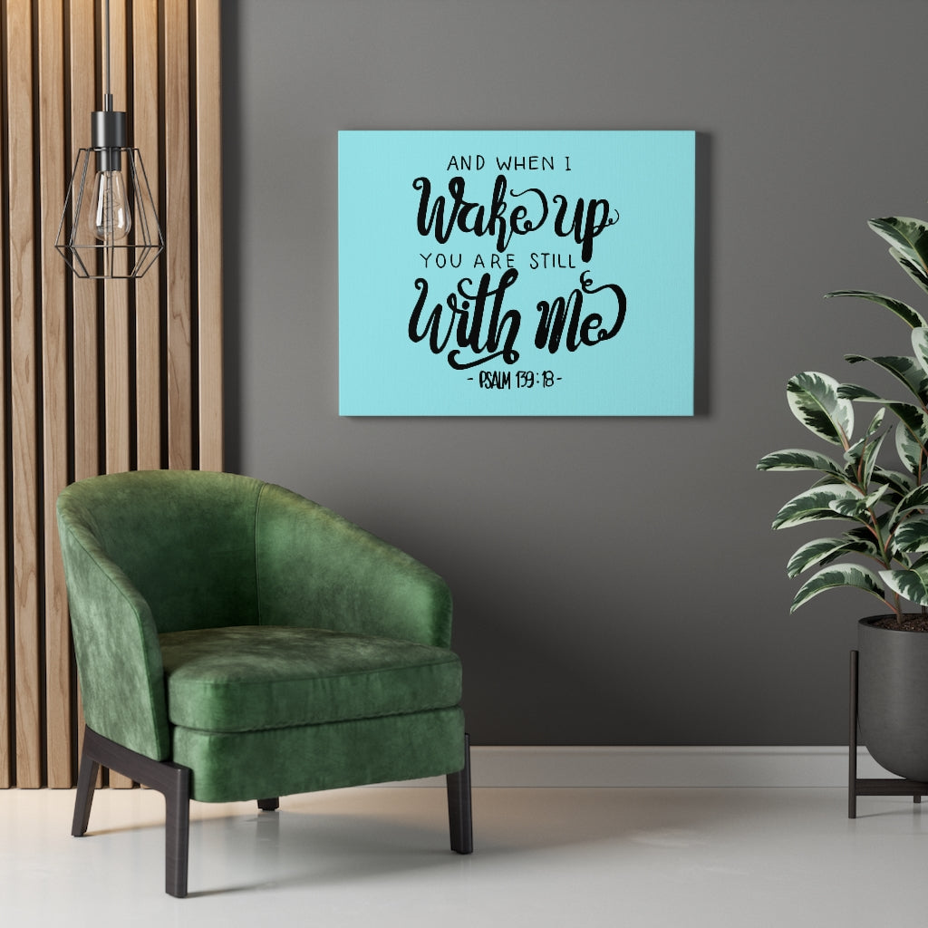 Scripture Walls Still With Me Psalm 139:18 Bible Verse Canvas Christian Wall Art Ready to Hang Unframed-Express Your Love Gifts