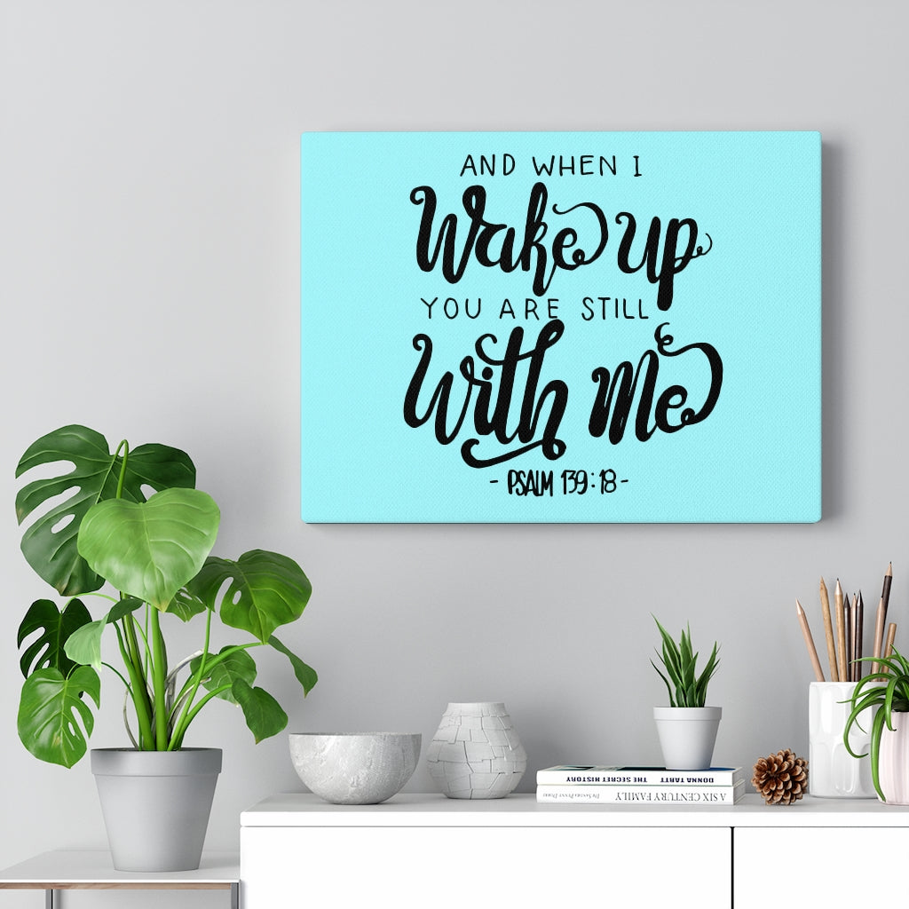 Scripture Walls Still With Me Psalm 139:18 Bible Verse Canvas Christian Wall Art Ready to Hang Unframed-Express Your Love Gifts