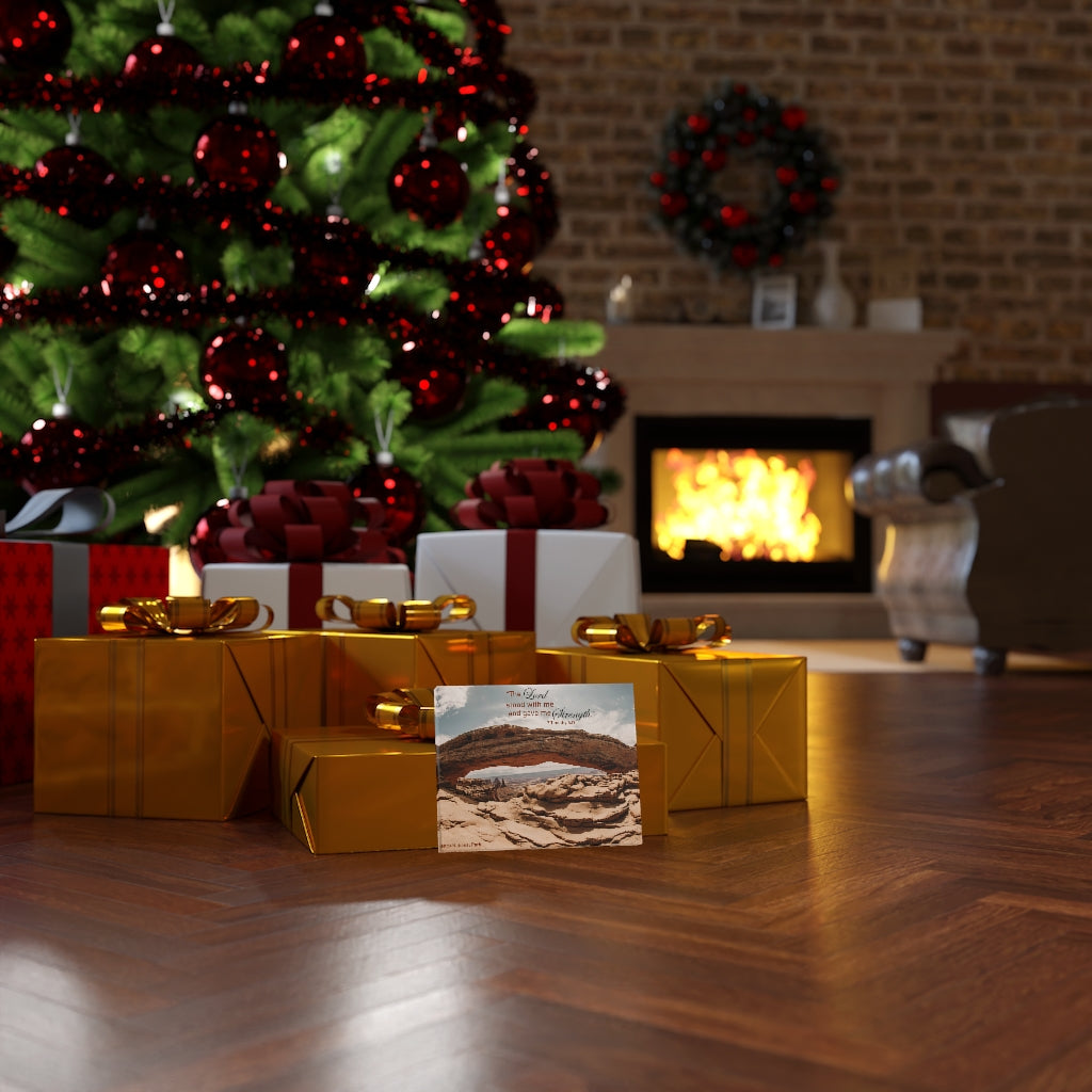 Scripture Walls Stood With Me 2 Timothy 4:17 Bible Verse Canvas Christian Wall Art Ready to Hang Unframed-Express Your Love Gifts