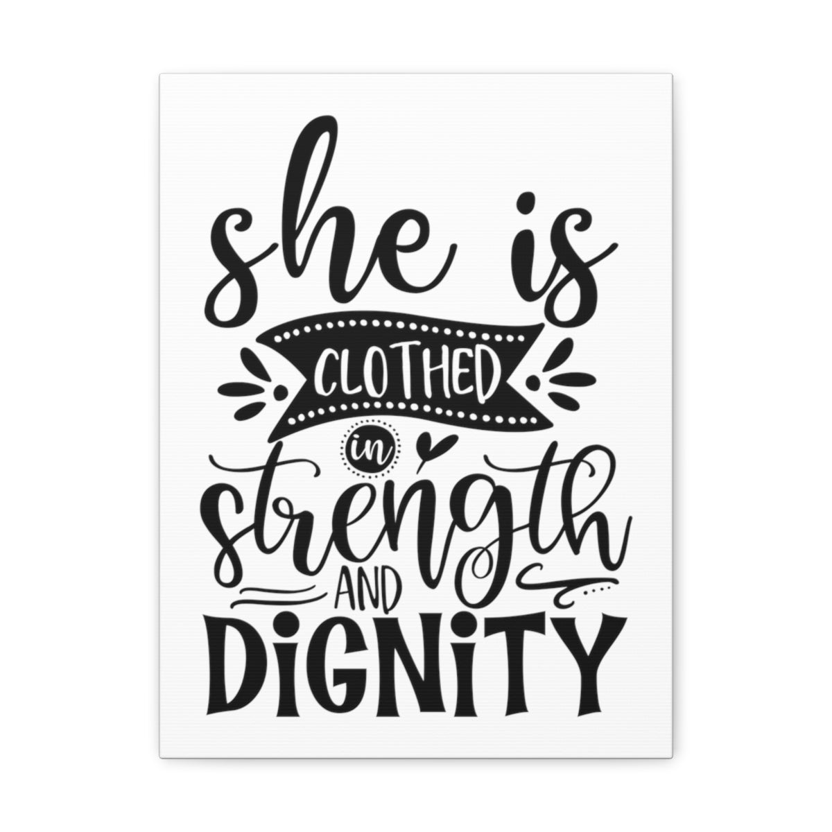 Scripture Walls Strength And Dignity Proverbs 31:25-31 Christian Wall Art Print Ready to Hang Unframed-Express Your Love Gifts