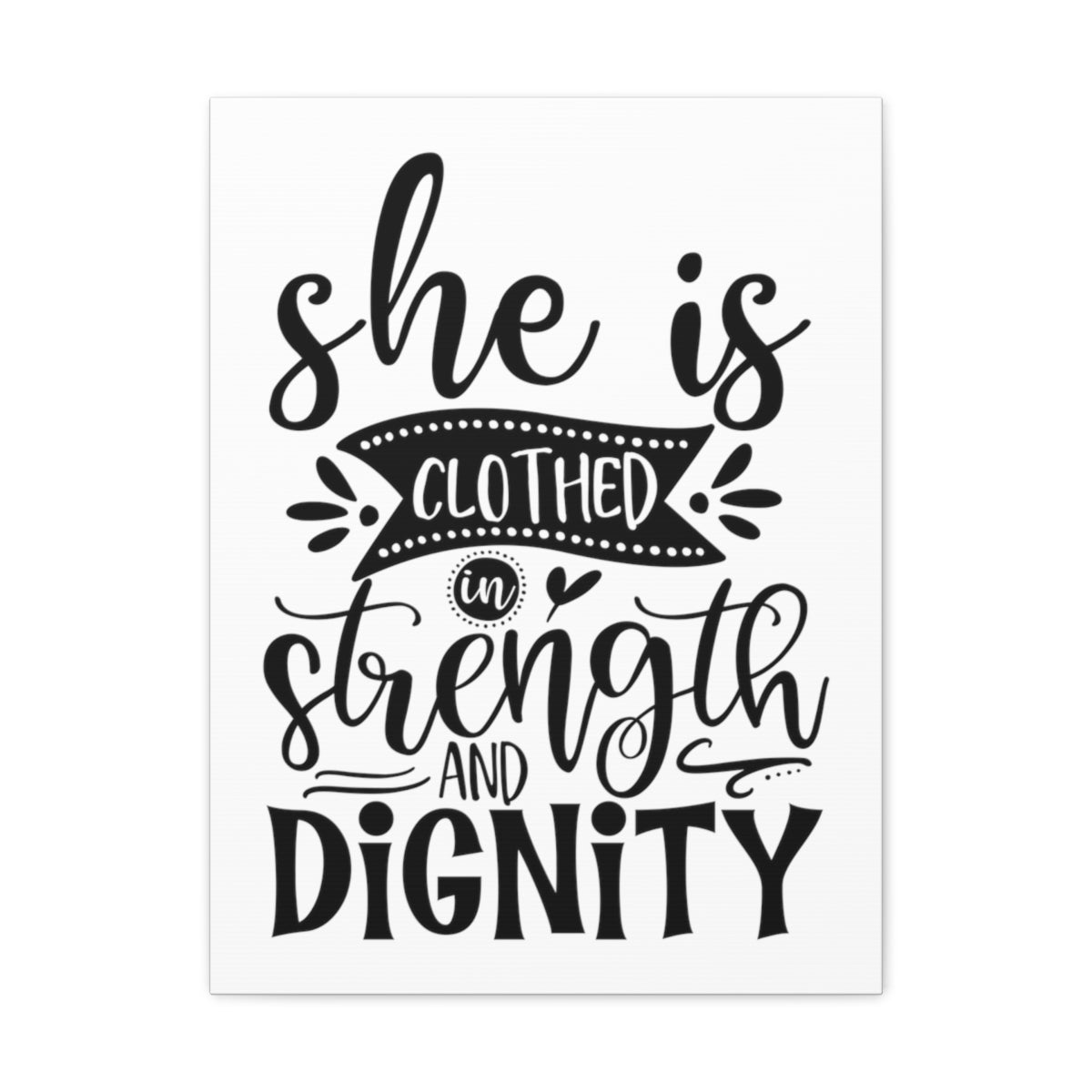 Scripture Walls Strength And Dignity Proverbs 31:25-31 Christian Wall Art Print Ready to Hang Unframed-Express Your Love Gifts