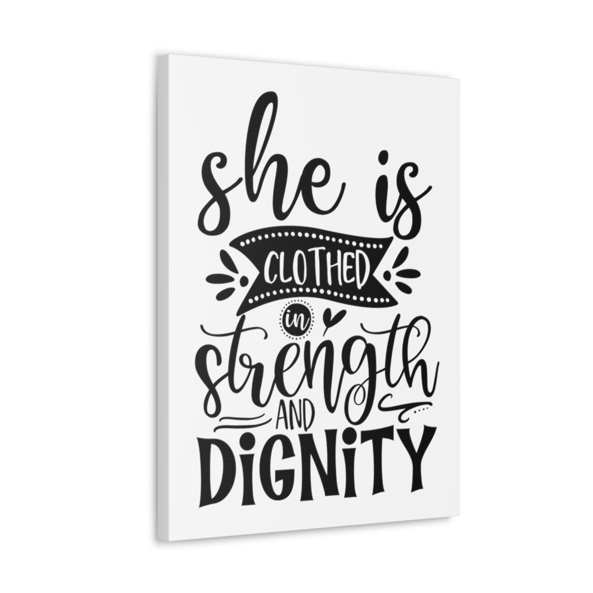 Scripture Walls Strength And Dignity Proverbs 31:25-31 Christian Wall Art Print Ready to Hang Unframed-Express Your Love Gifts