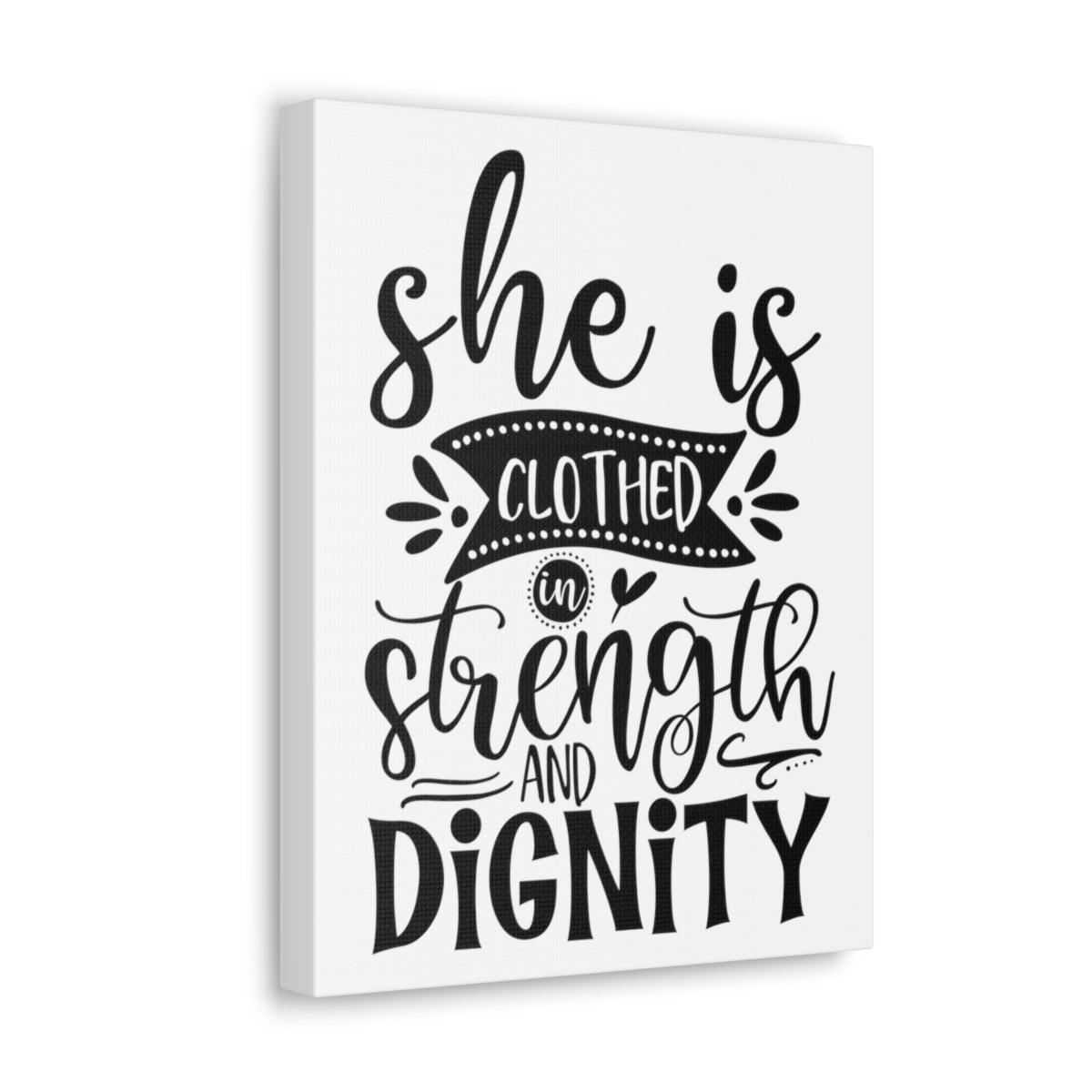 Scripture Walls Strength And Dignity Proverbs 31:25-31 Christian Wall Art Print Ready to Hang Unframed-Express Your Love Gifts
