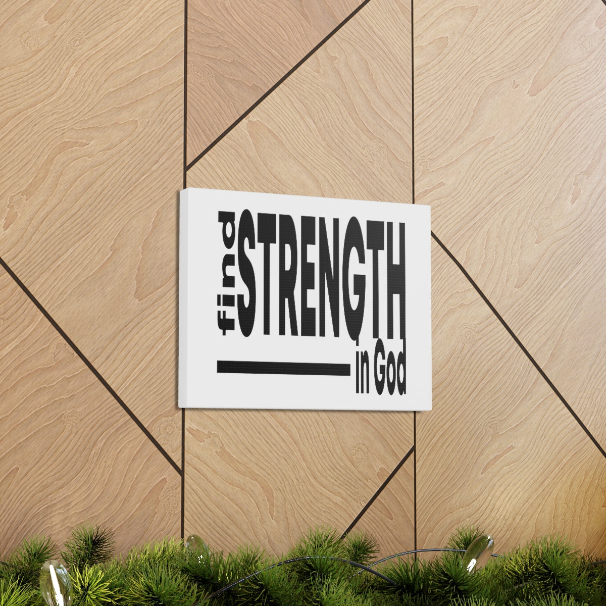 Scripture Walls Strength In God Exodus 15:2 Christian Wall Art Print Ready to Hang Unframed-Express Your Love Gifts