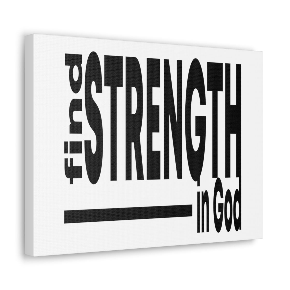 Scripture Walls Strength In God Exodus 15:2 Christian Wall Art Print Ready to Hang Unframed-Express Your Love Gifts
